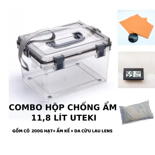 Combo hộp chống ẩm máy ảnh Uteki cao cấp nhiều kích thước để lựa chọn. Mẫu S-2310 Thể tích 11,8 lít